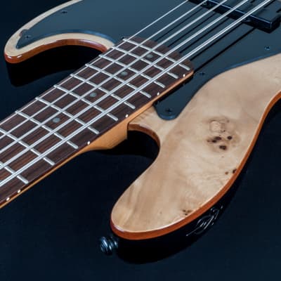Michael Kelly Custom Collection Element 5R Burl Electric Bass MKE5CBEPRU image 5