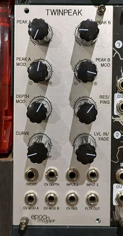 epoch modular TWINPEAK モジュラーシンセ Epoch Modular Twin Peak Filter V1 2010s - Silver | Reverb