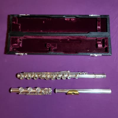 Yamaha YFL-674 Sterling Silver, B Foot, Open Hole, Offset G