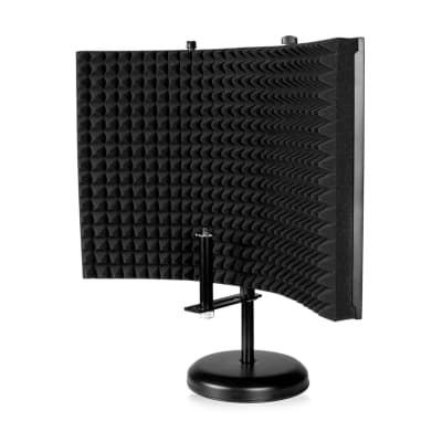Gator Frameworks Portable Desktop 12x16" Microphone Isolation Shield w/ Round Base Stand image 2