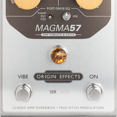 Origin Effects MAGMA57 Amp Vibrato and Drive Pedal | Reverb Origin Effects MAGMA57 Amp Vibrato and Drive Pedal | Reverb