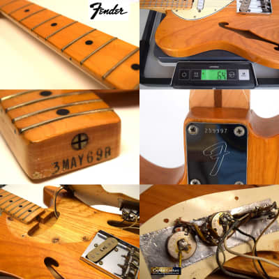 Fender Telecaster Thinline 1969  Original Natural Finish On Ash, 6.4 lbs. image 12