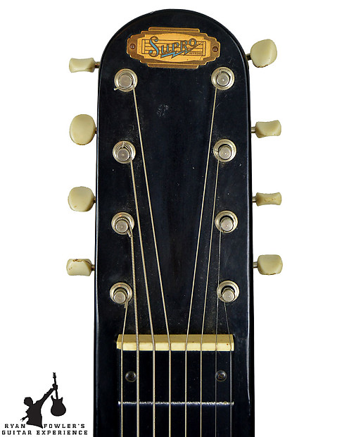 1967 Supro Jet Airliner 8 String Lap Steel w/ Legs Black 1967 Supro Jet Airliner 8 String Lap Steel w/ Legs Black