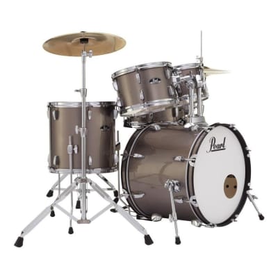 Pearl Roadshow 5 pc Set w/Hardware & Cymbals Bronze Metallic RS505C/C707 image 4