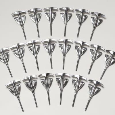 (10) Ludwig Bass Drum Tension Rods & (10) Claws, Chrome Plated - 1960's image 6
