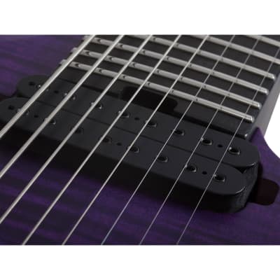 Schecter John Browne Tao-8 8-String Signature Guitar - Satin Trans Purple image 8