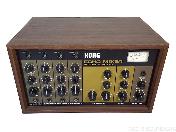 KORG EM-570 エコー機能アナログミキサー 良品！ KORG EM-570 エコー機能アナログミキサー 良品