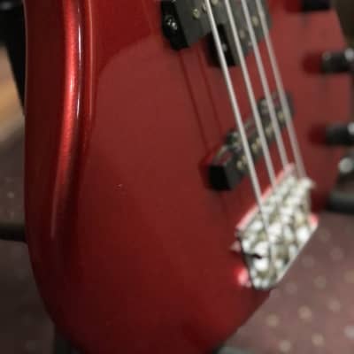Yamaha RBX170 4-String Bass Guitar Metallic Red image 4