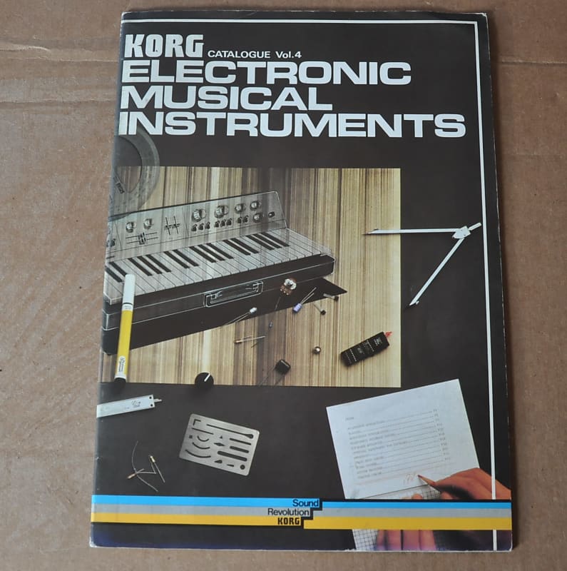 Korg synths and keys vintage catalog booklet brochure. 1977 image 1