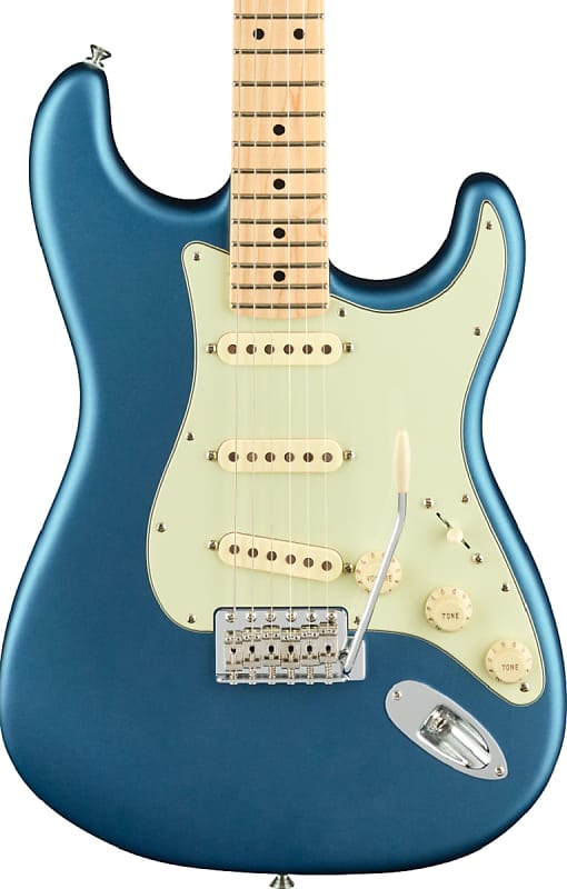 Fender American Performer Stratocaster Maple Fingerboard Electric Guitar Satin Lake Placid Blue image 1