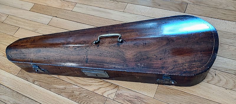 Exquisite Old Wooden Violin Case | Reverb