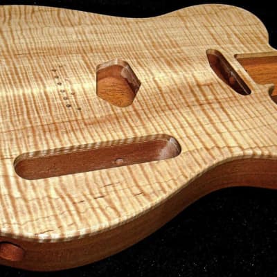 Flame maple telecaster deals body