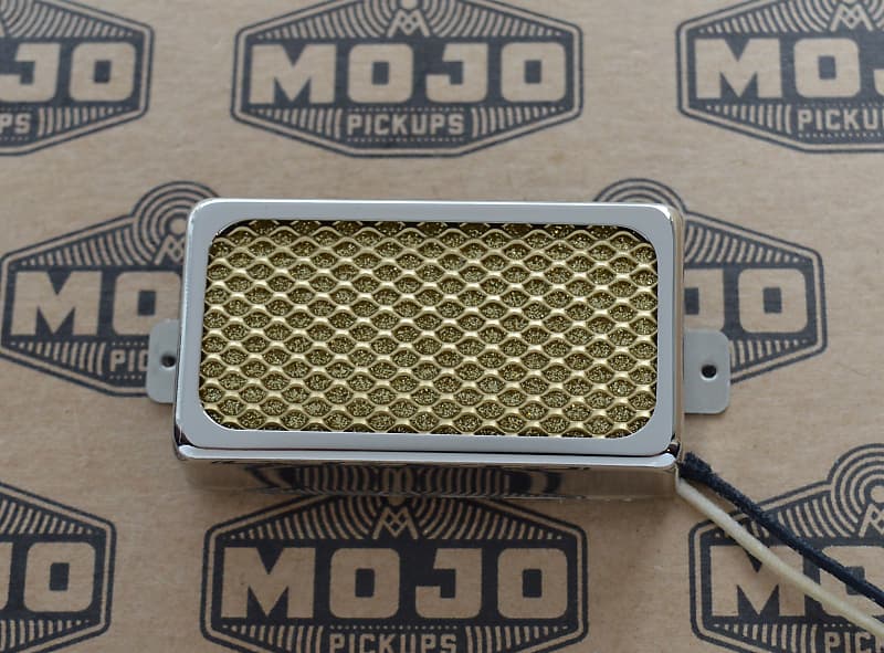 Mojo Pickups UK Humbucker Sized Gold Foil Neck | Reverb