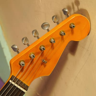 2023 Partscaster Strat-Style Electric Guitar Orange Fralins (VIDEO! Ready to Go) image 3