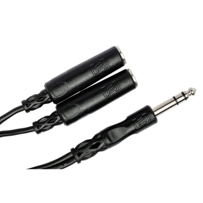 HOSA YPP-118 Y Cable 1/4 in TRS to Dual 1/4 in TRSF image 2