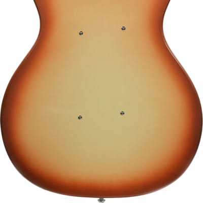 Danelectro 59DC Long Scale 4-String Bass Guitar, Pau Ferro Fingerboard, Copper Burst image 4