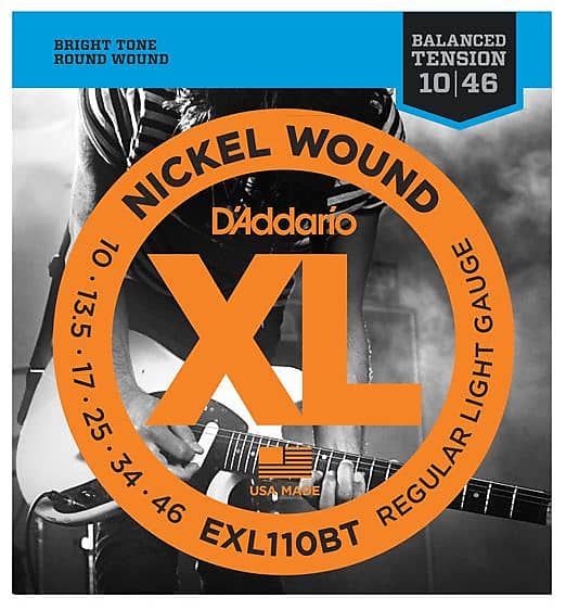 D'Addario EXL110BT Nickel Wound Guitar Strings, Regular Light, 10-46 image 1