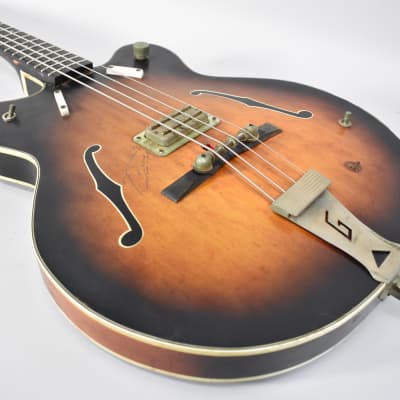 1963 Gretsch 6070 Country Gentleman Vintage Hollowbody Bass Guitar image 7