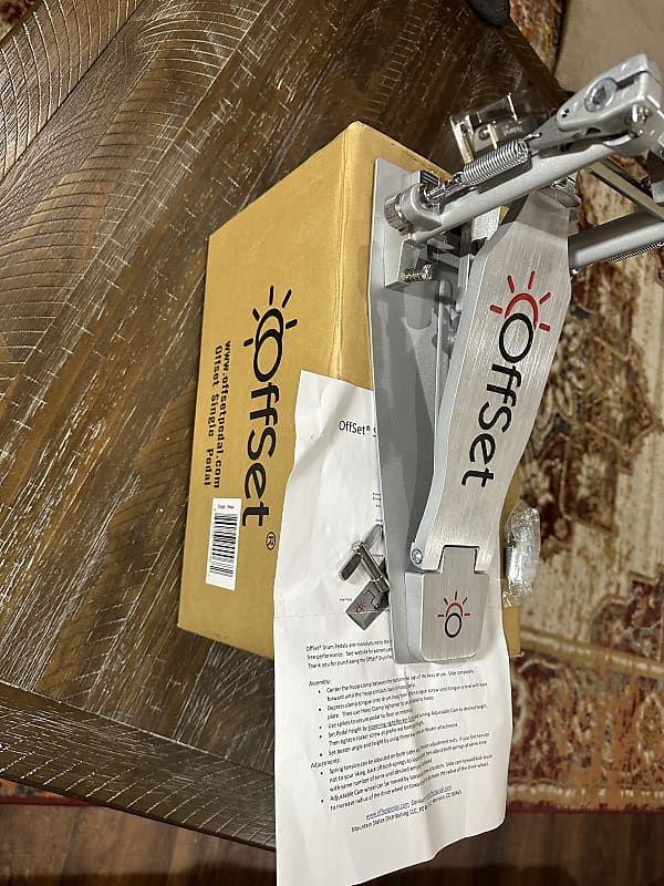 Sole Offset Single Drum Bass pedal Chrome/ aluminum Reverb