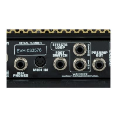 EVH 2253060000 5150III 50W EL34 Tube Head with Dual Concentric Controls, 4-Button Footswitch and 3 Channels (Black) image 6