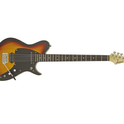 Aria Pro II J-B'Tone Jet Series Baritone Guitar - 3-Tone Sunburst image 5