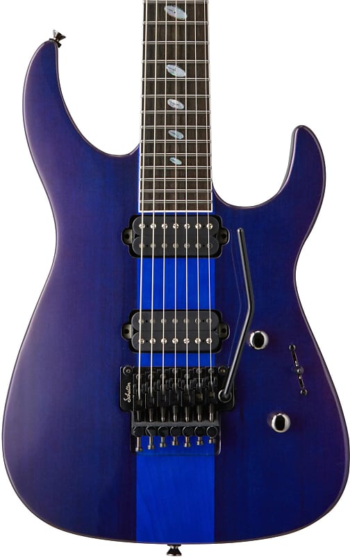 Caparison Guitars Dellinger 7 Prominence EF 7-string Electric Guitar -  Trans Spectrum Blue with Ebony Fingerboard