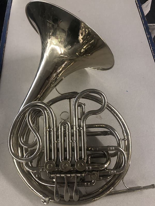 King HN White Double French Horn Nickel Silver Reverb
