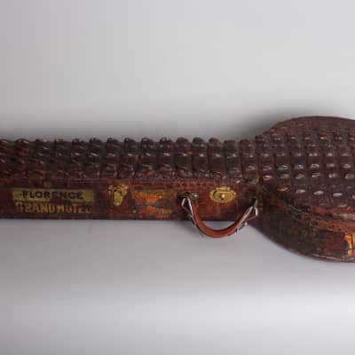 Fairbanks  Whyte Laydie # 7 Owned and Used by Otis Mitchell 5 String Banjo (1909), ser. #25729, genuine alligator hard shell case. image 10