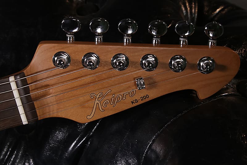 ギター Keipro KS Deluxe Flame Keipro Guitar Works KS Deluxe Quilted Maple Top SSH Maple