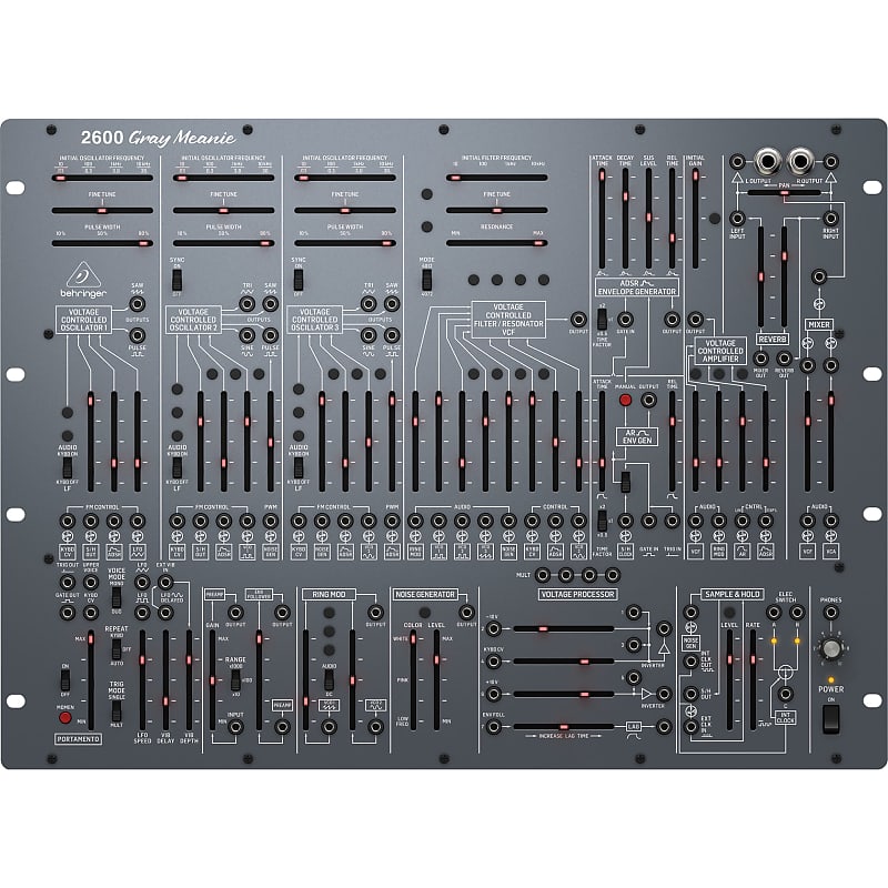 Behringer 2600 Gray Meanie Limited-Edition Analog Semi-modular Synthesizer image 1