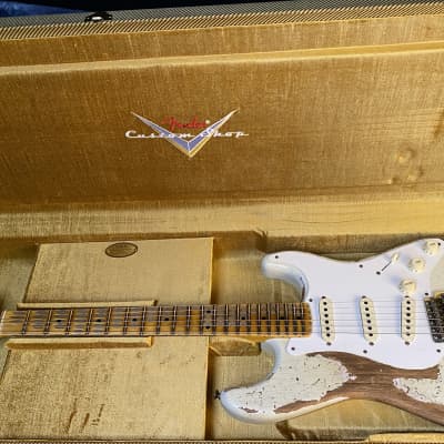 NEW ! Fender 2023 Fender Custom Shop LTD 56 Stratocaster Super Heavy Relic - Aged India Ivory - Authorized Dealer - 7.5lbs - G02583 image 21
