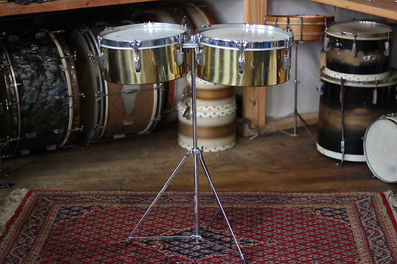 1940's Leedy Timbales 7"x13" & 7"x14" Reverb