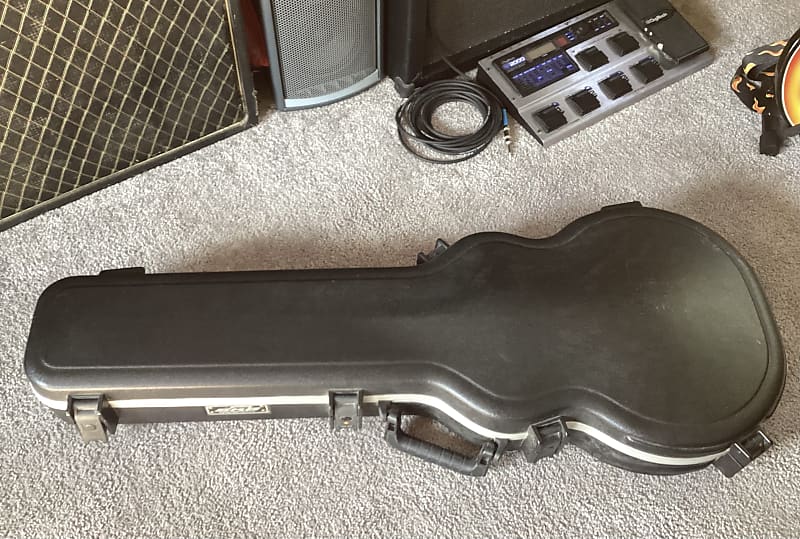 SKB Les Paul Hardshell HSC Black Molded Electric Guitar Case Reverb