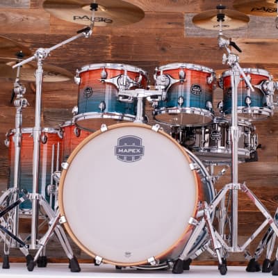 MAPEX ARMORY LIMITED EDITION 7 PIECE DRUM KIT, GARNET OCEAN image 7