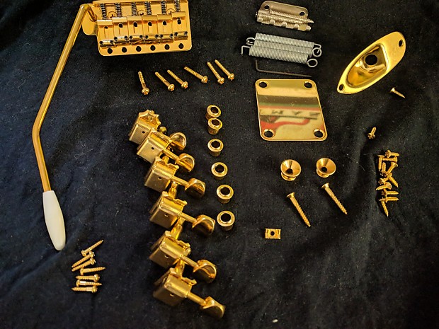 Stratocaster gold hardware on sale kit