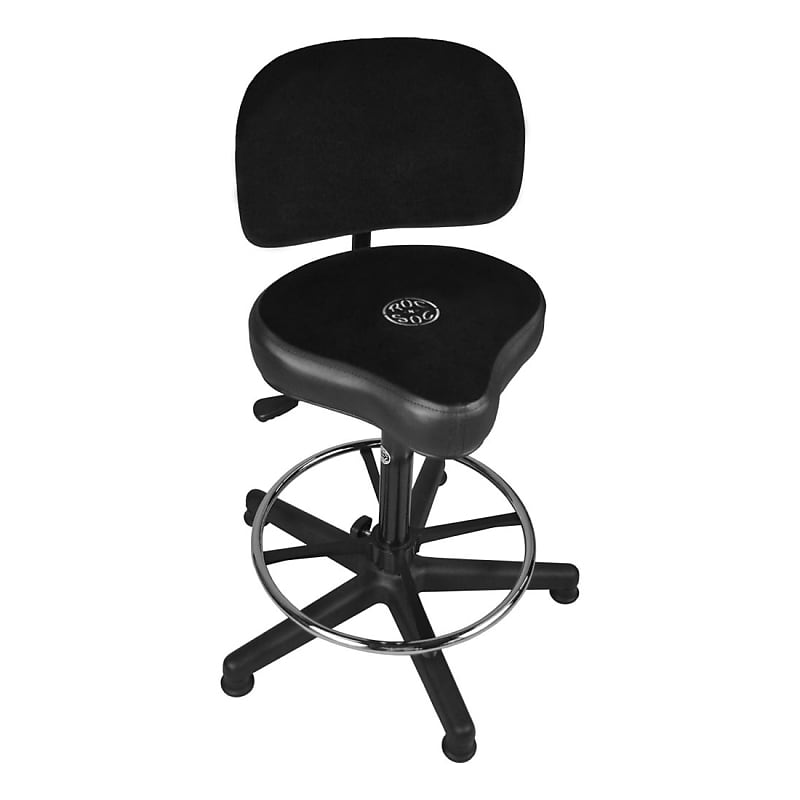 Roc N Soc Lunar Series Timpani Throne with Backrest and Footring - Black image 1