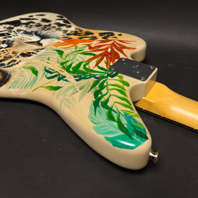 New Guardian Hand Painted Guitars "Jaguar" Electric Guitar Fender Neck, Parts, w/HSC image 11