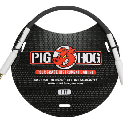 Pig Hog 1ft 1/4" - 1/4" 8mm Inst Cable image 2