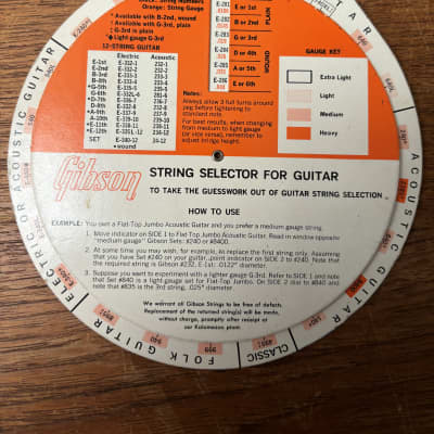 Vintage Gibson String Selector 1970, Case Candy, Store Display image 2