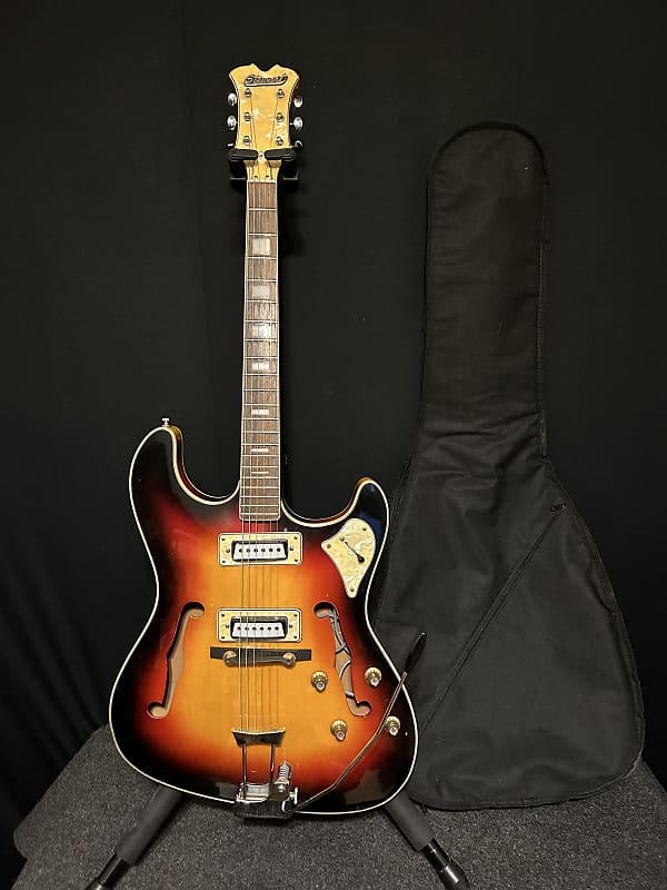 1960’s Stewart Burns Offset Style Hollowbody Guitar Sunburst Japan Made #305 image 1