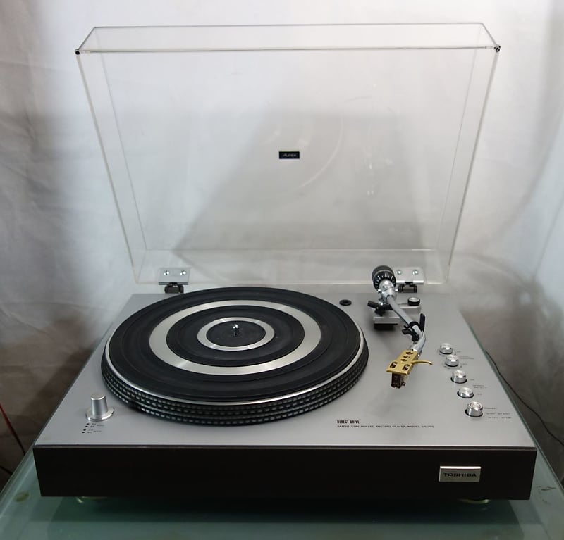 High-End Turntable TOSHIBA SR-355 Direct Drive Platine vinyle + cellule GRADO  			