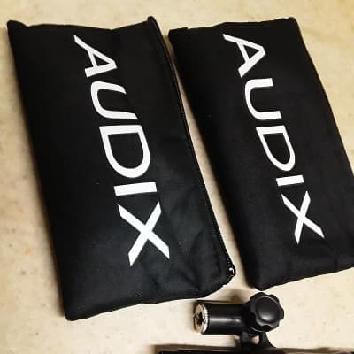 *Last Pair* Set of Matching Audix Condenser Mic's with Storage Bags, Stand Clips & Stickers Included image 4