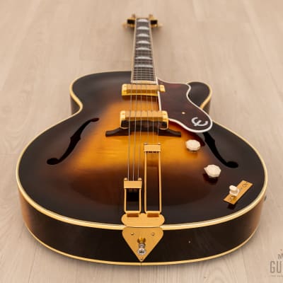 1955 Epiphone Zephyr Deluxe Regent Vintage Archtop Sunburst, Collector-Grade w/ Case image 13