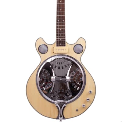 Eastwood Guitars Delta 6 - Natural - Electric Resonator Guitar - Vintage Mosrite Californian Tribute - NEW! for sale