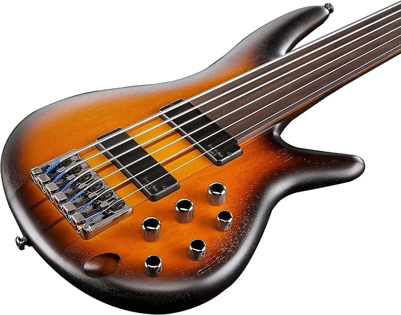 Ibanez SRF706-BBF SR Series Fretless 6-String Bass Brown Burst Flat