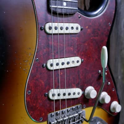 Keith Holland Custom S-ANS #1327 - Nitro 3-Tone Sunburst image 12