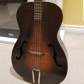 1936 Kay Left Handed Tenor Guitar With Pickup image 2