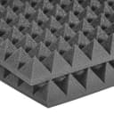 Auralex 2" Pyramid 2'x2' Soundproofing Studio Foam - 12 Panels in CHARCOAL