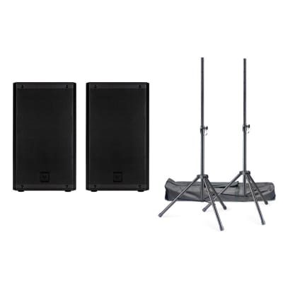 RCF ART 910-A Active PA Speaker Bundle with Stands & Cables image 2