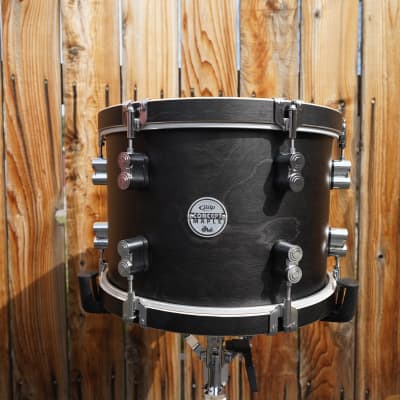 PDP Concept Maple Classic Series  - Ebony Stain 9 x 13" Maple Tom w/ Maple Hoops | 13" Tom image 1